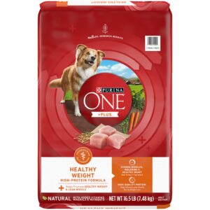 purina one plus healthy weight high-protein dog food dry formula - 16.5 lb. bag