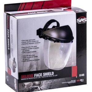 SAS Safety 5145 Deluxe Clear Face Shield Eye/Face protection