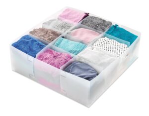 whitmor 12 section drawer organizer