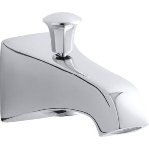 kohler k-496-cp memoirs wall-mount diverter bath spout, polished chrome