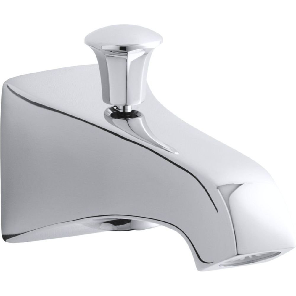 KOHLER K-496-CP Memoirs Wall-Mount Diverter Bath Spout, Polished Chrome