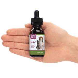 PetAlive Ear Dr. - Natural Ear Drops Promote Ear Comfort and Health in Cats and Dogs - Soothe Ear Discomfort to Reduce Constant Scratching - Keep Pets Ear Canals Clean and Clear - 30 mL