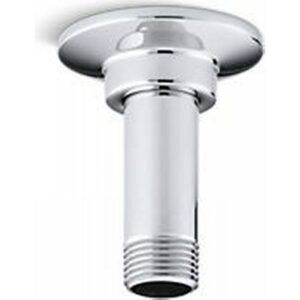 kohler k-7396-cp 3-inch straight ceiling-mount showerarm and flange, polished chrome