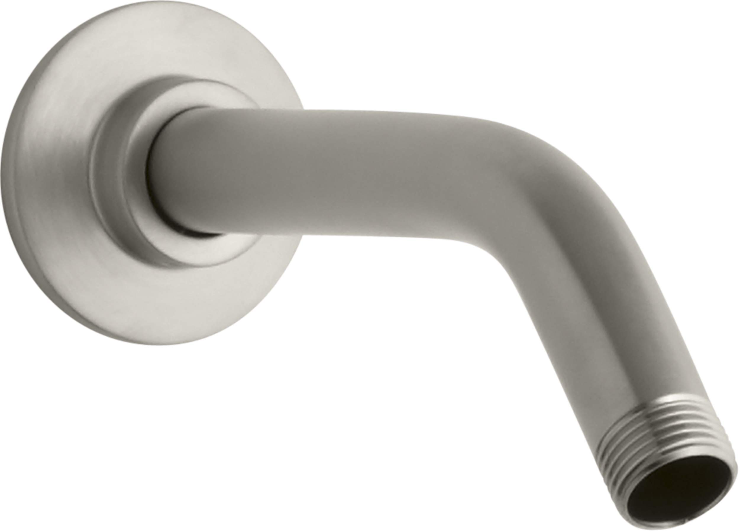 KOHLER K-7397-BN Showerarm and Flange, 7-1/2-Inch Long, Vibrant Brushed Nickel