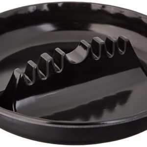 Fox Run 6121 Melamine Ash Tray, 6.75 x 6.75 x 1.25 inches, Black