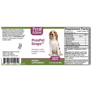 PetAlive PPRP001 ProsPet Drops for Pet Prostate Health, (60ml)