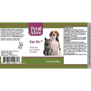 PetAlive Ear Dr. - Natural Ear Drops Promote Ear Comfort and Health in Cats and Dogs - Soothe Ear Discomfort to Reduce Constant Scratching - Keep Pets Ear Canals Clean and Clear - 30 mL