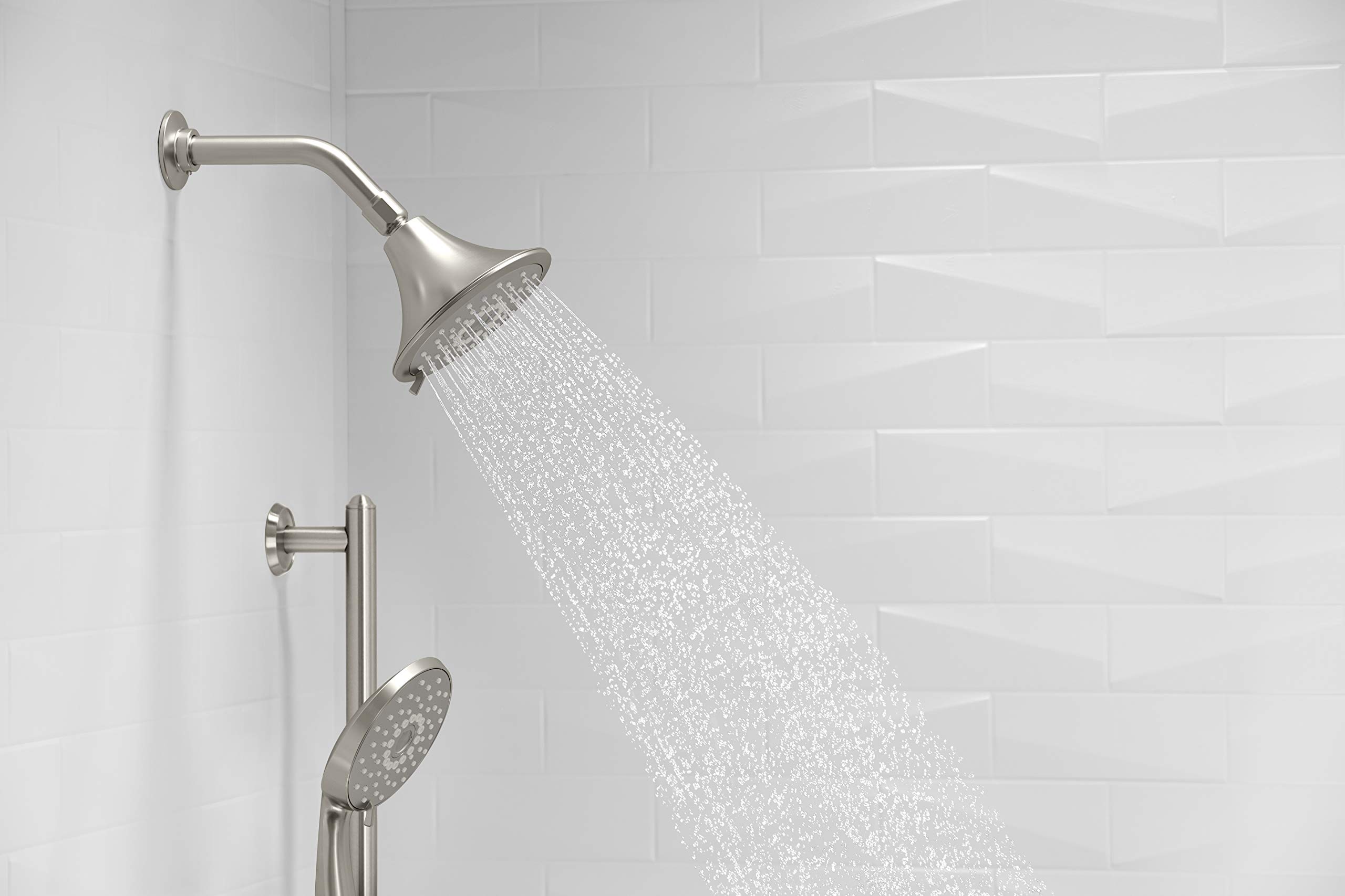 KOHLER K-7397-BN Showerarm and Flange, 7-1/2-Inch Long, Vibrant Brushed Nickel