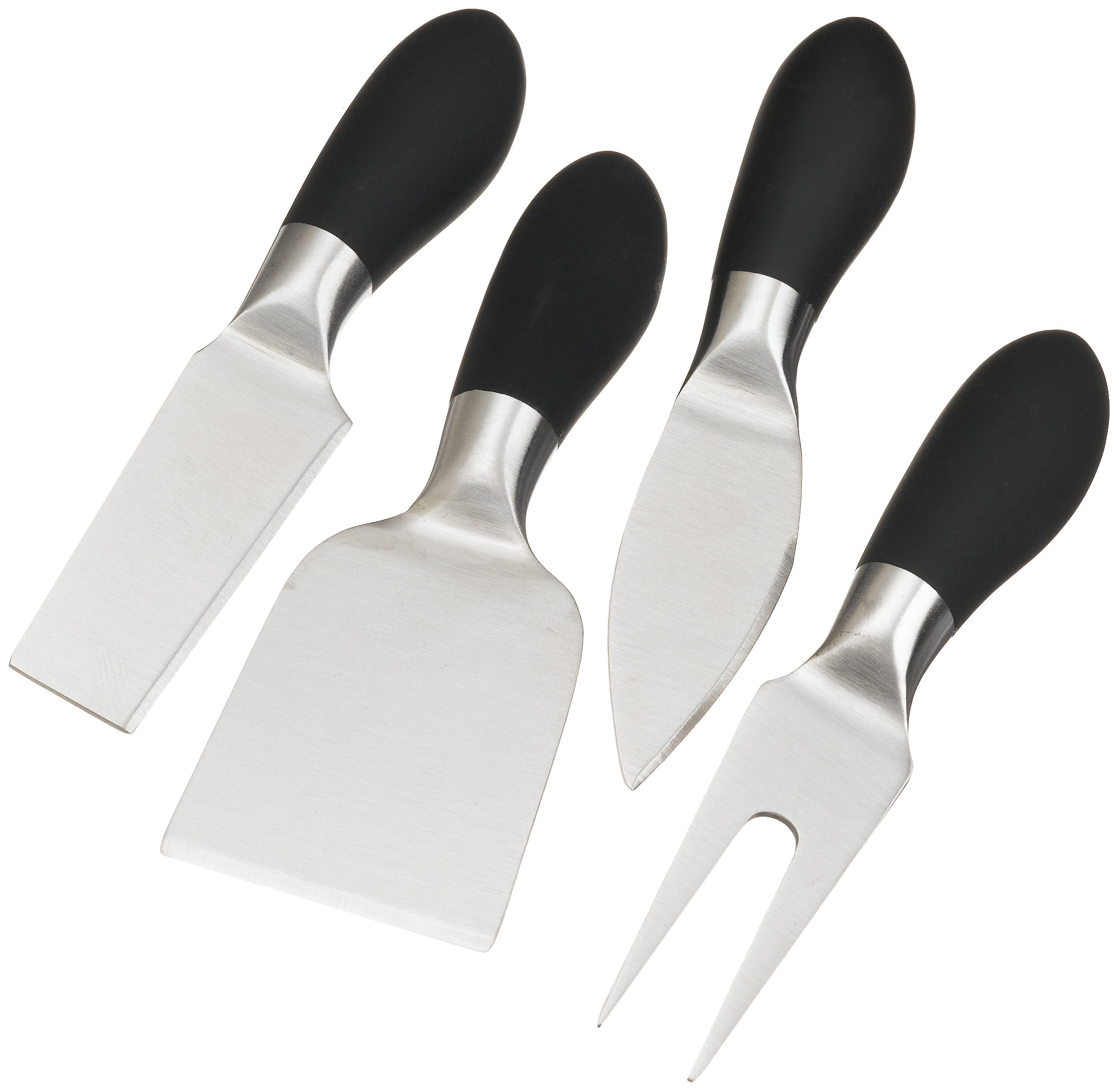 Prodyne Black Soft Touch Handles Cheese Knives, one size