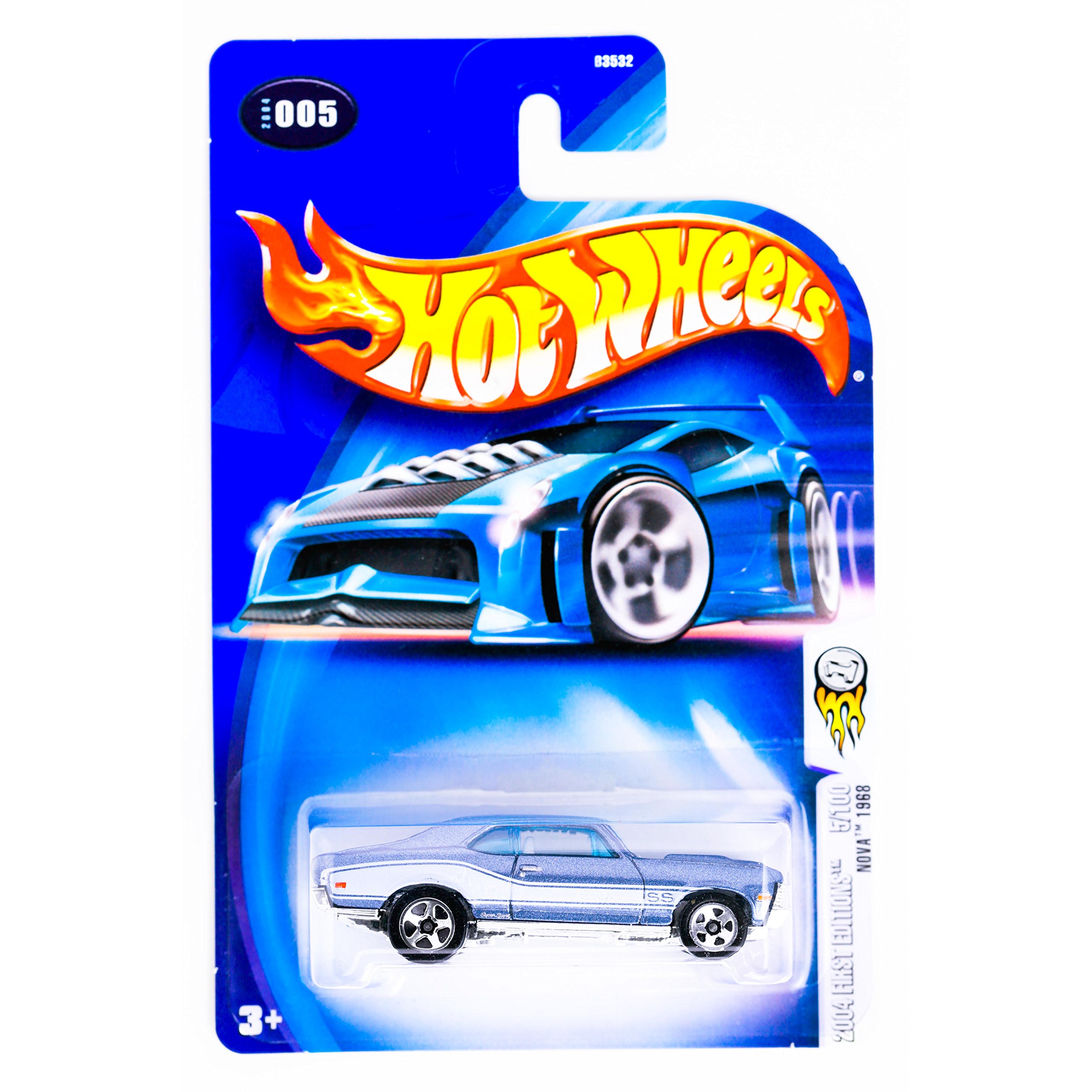 Hot Wheels 2004 First Editions #5 Nova 1968 Super Sport Tampo #2004-5 Collectible Collector Car Mattel 1:64 Scale Collectible Die Cast Car