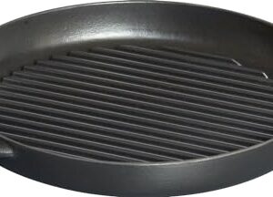 Staub Round Grill Pan 10-inch Matte Black