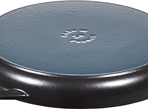 Staub Round Grill Pan 10-inch Matte Black