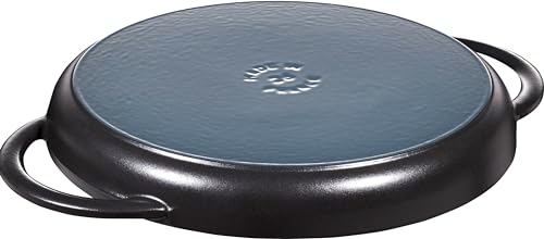 Staub Round Grill Pan 10-inch Matte Black