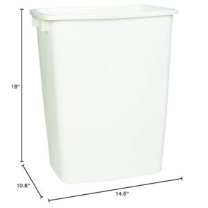 Rubbermaid FG2806TPBISQU 36 Qt Bisque Open Wastebasket