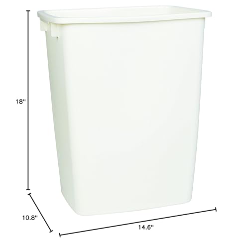 Rubbermaid FG2806TPBISQU 36 Qt Bisque Open Wastebasket