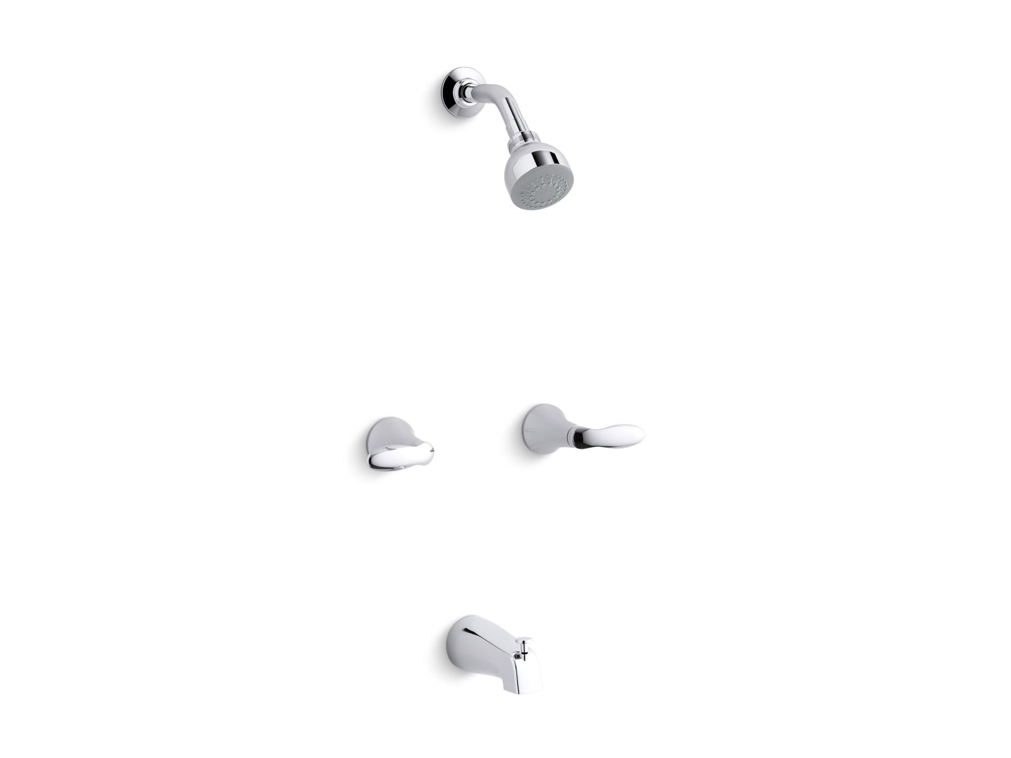 Coralais® bath/shower trim set with lever handles, valve not included