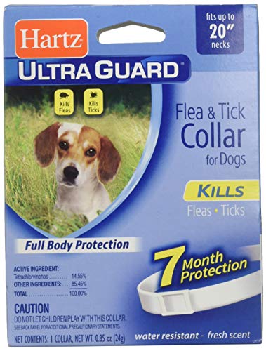 Hartz Ultraguard Flea & Tick Dog Collar 20", White 1 ea