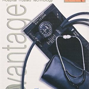 ADC Advantage 6005 Manual Blood Pressure Kit, Includes Attached Stethoscope and Carrying Case, Adult Cuff, Black