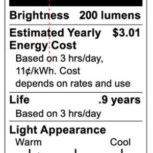 Satco S3701 120V Medium Base 25-Watt T10 Light Bulb, Frosted