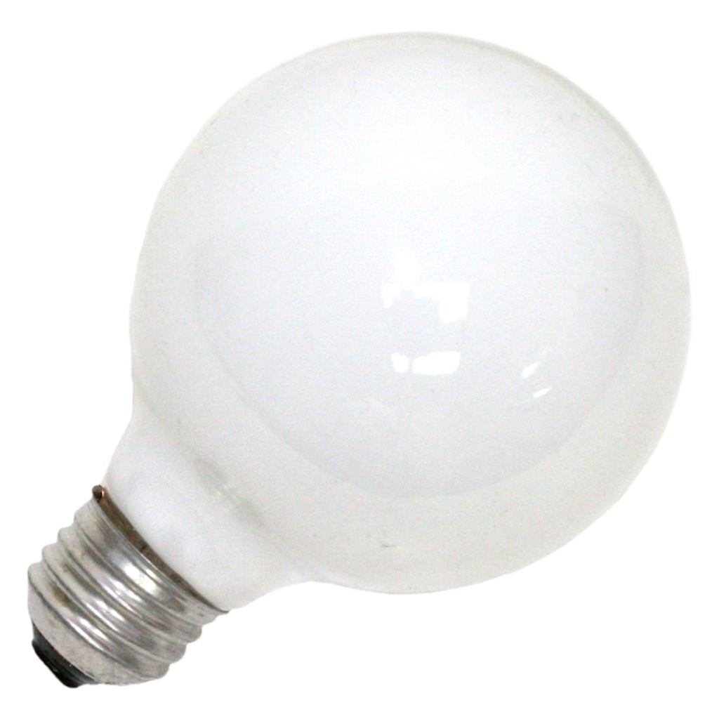 Sylvania 25-Watt Globe Light Bulb with Medium Base, Frosted