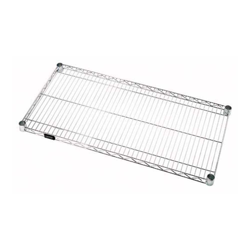 Quantum Storage Systems 2454C Extra Shelf for 24" Deep Wire Shelves, Chrome Finish, 24" Width x 54" Length x 1" Height