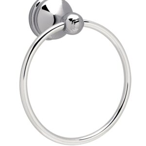 Design House 532895 Allante Towel Ring, Polished Chrome