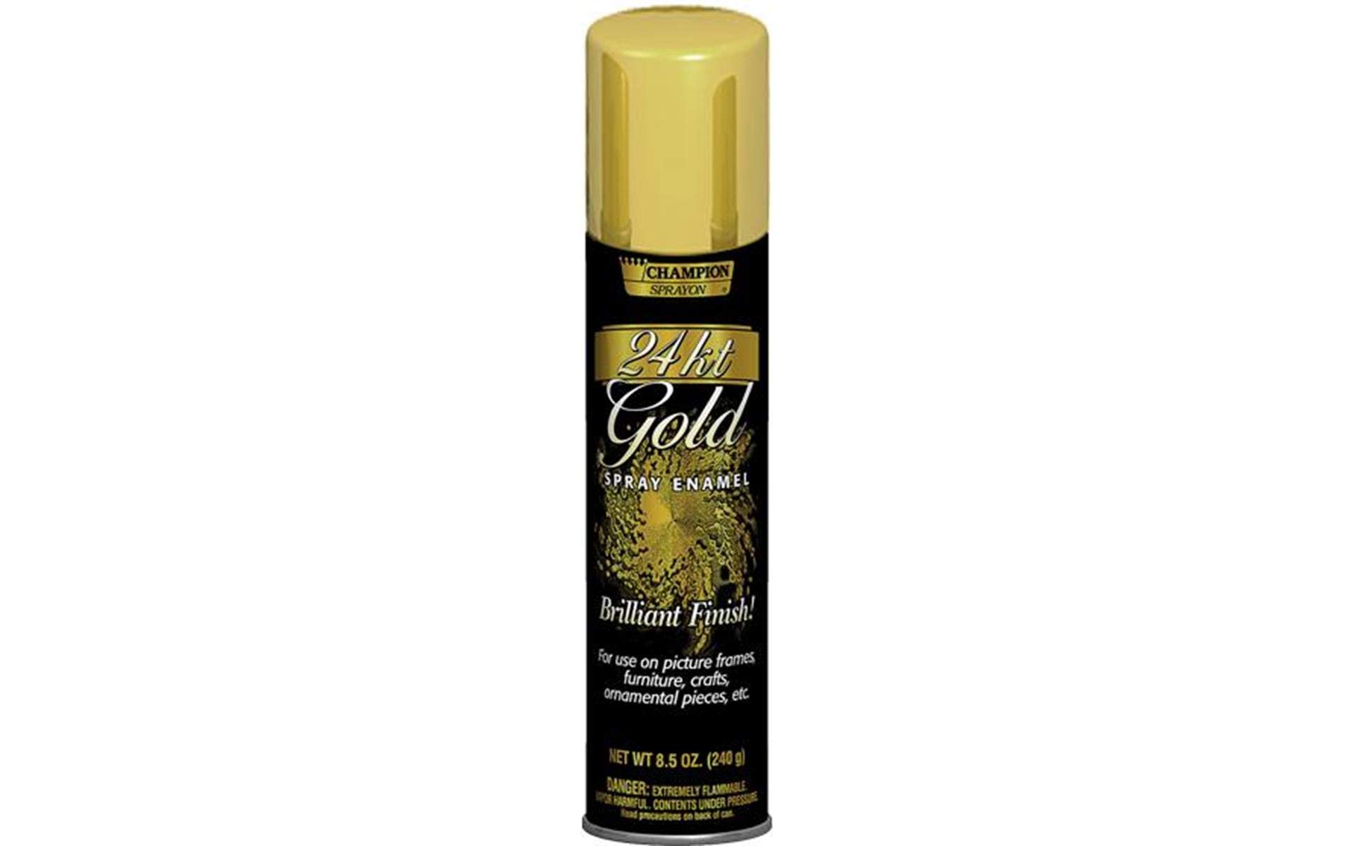 Chase 8-1/2-Ounce Brilliant Finish Metallic Spray Enamel, 24-Karat Gold