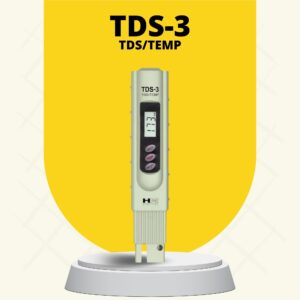 HM Digital TDS-3 Handheld TDS Meter With Carrying Case, 0 - 9990 ppm TDS Measurement Range, 1 ppm Resolution, +/- 2% Readout Accuracy