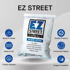 EZ Street EZ50 Asphalt Cold Patch Pothole Repair, 50-Lbs. - Quantity 1