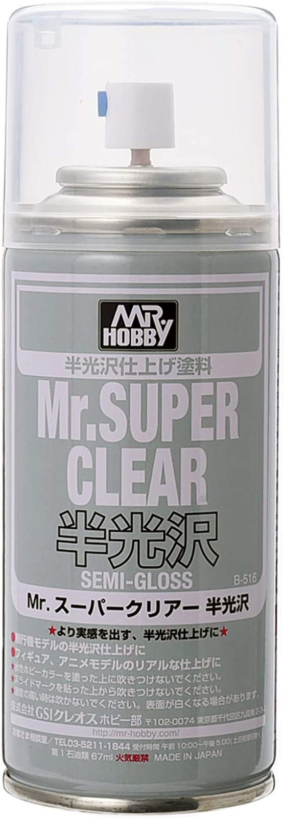 B516 Mr. Super Clear Semi-Gloss Spray, GSI