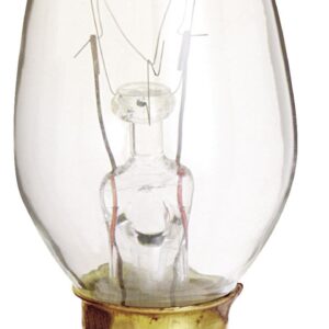 Satco S3791 120V 2/Card Candelabra Base 7-Watt 7C7 Night Light Bulb, Clear