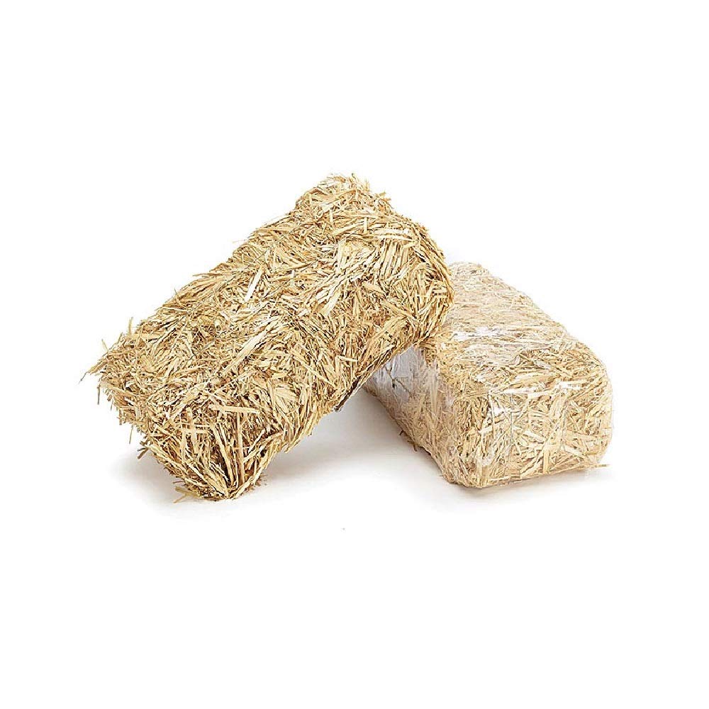 FloraCraft Decorative Straw Bale 5 Inch x 6 Inch x 13 Inch Natural