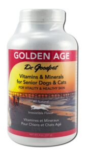 dr. goodpet golden age all natural potent multi-vitamin/mineral powder for adult dogs & cats