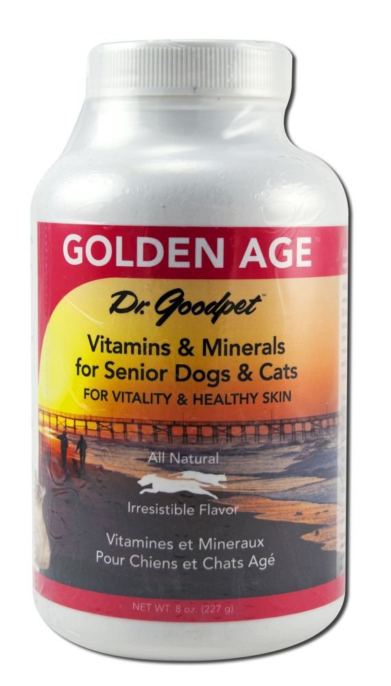 Dr. Goodpet Golden Age All Natural Potent Multi-Vitamin/Mineral Powder for Adult Dogs & Cats