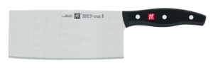 zwilling twin pollux chinese chef's knife, 7 inch, black