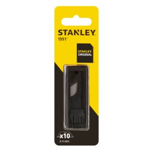 Stanley 2-11-911 Knife Blade "No.1991" unperforated (10 Piece), Silver