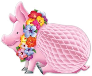 beistle luau pig centerpiece