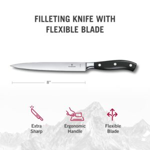 Victorinox Fully Forged Fillet Knife - Kitchen for Cutting Fish, Poultry & More - Premium Cooking Knife for Kitchen Accessories - 8"