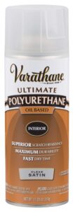 varathane 9181 interior polyurethane oil-based spray, 11.25 oz, satin finish