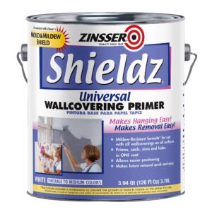 1 gal zinsser 02501 white zinsser, shieldz universal wallcovering primer sealer