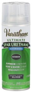 varathane 250081 water-based ultimate spar urethane spray, 11.25 oz, gloss