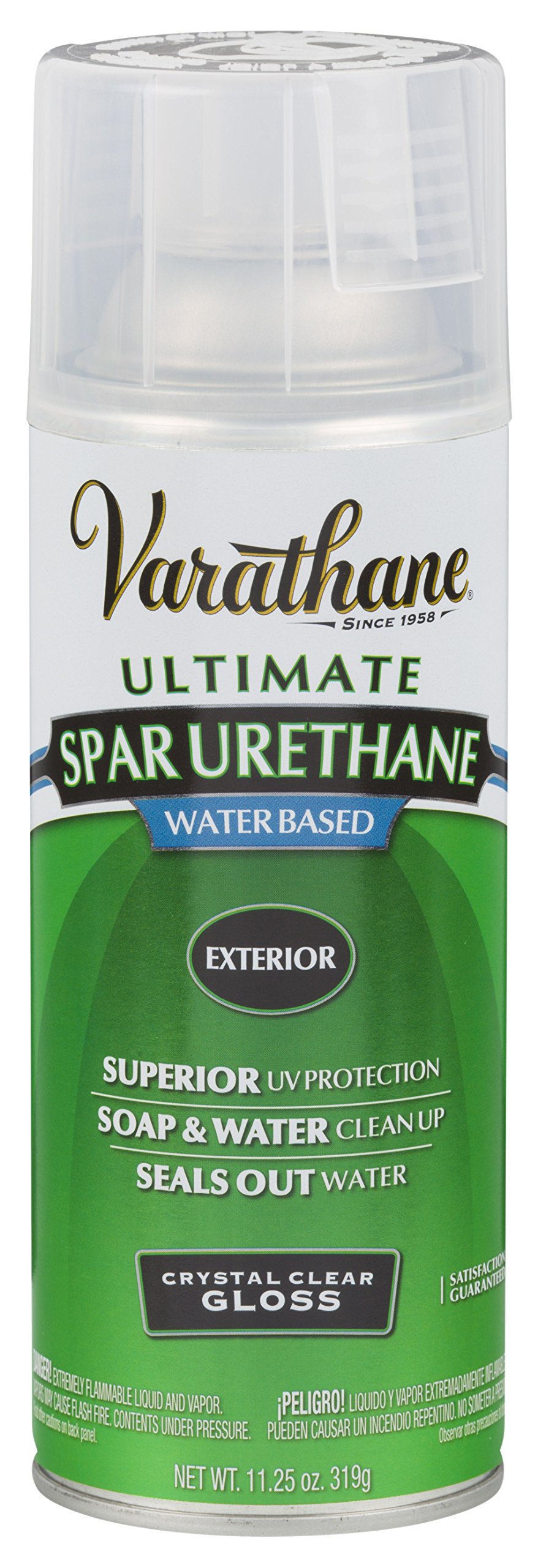 Varathane 250081 Water-Based Ultimate Spar Urethane Spray, 11.25 oz, Gloss