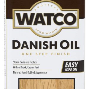 RUST-OLEUM Watco 65751 Danish Oil Wood Finish, Pint, Natural, 16 Fl Oz