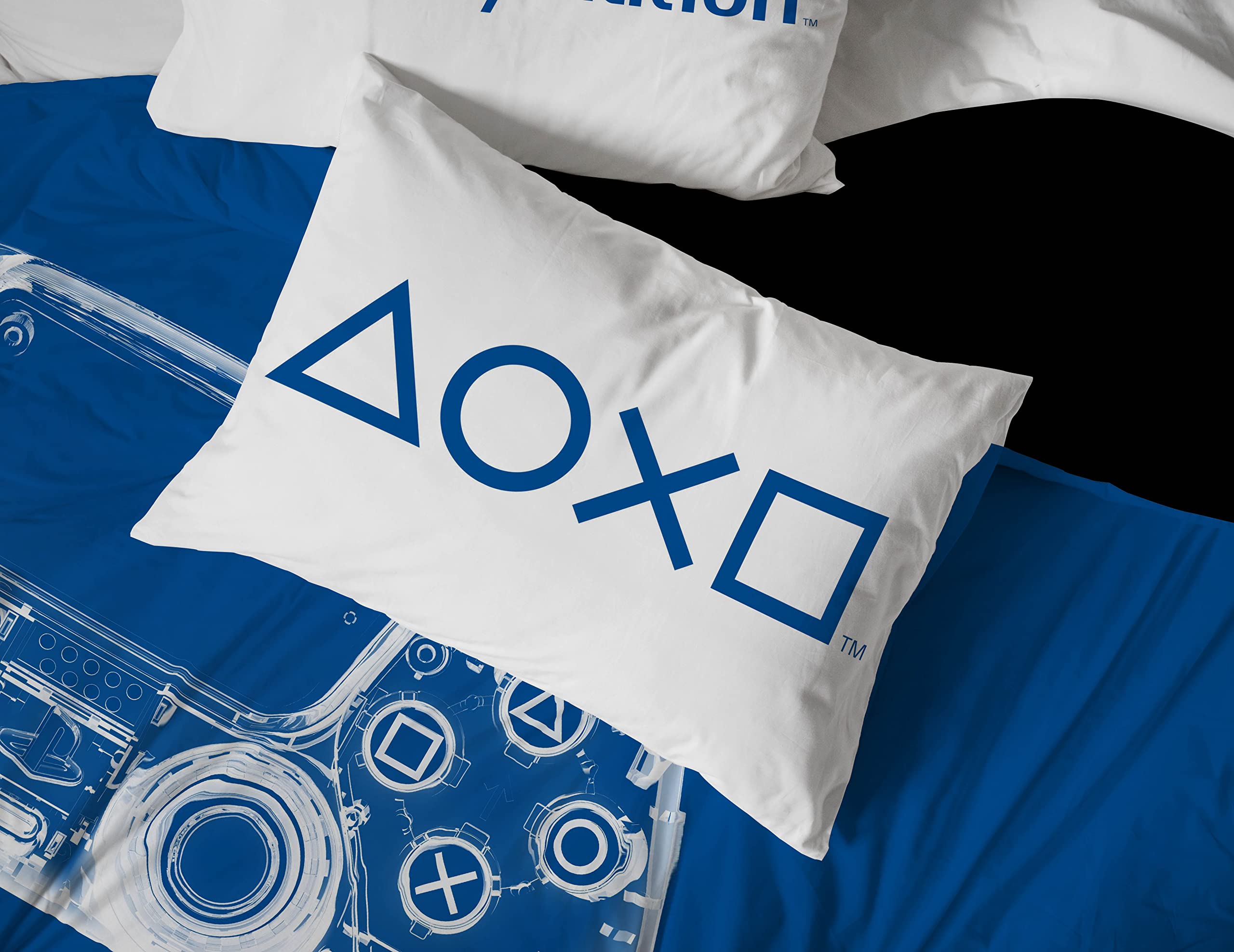 PlayStation X-Ray Gamer 5 Piece Twin Size Bed Set - Includes Comforter & Sheet Set - Super Soft Kids Bedding Fade Resistant Microfiber (Official Product)