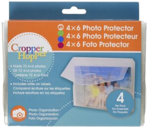 advantus cropper hopper photo/negative organizer 4-pack, frost 4-inch-by-6-inch