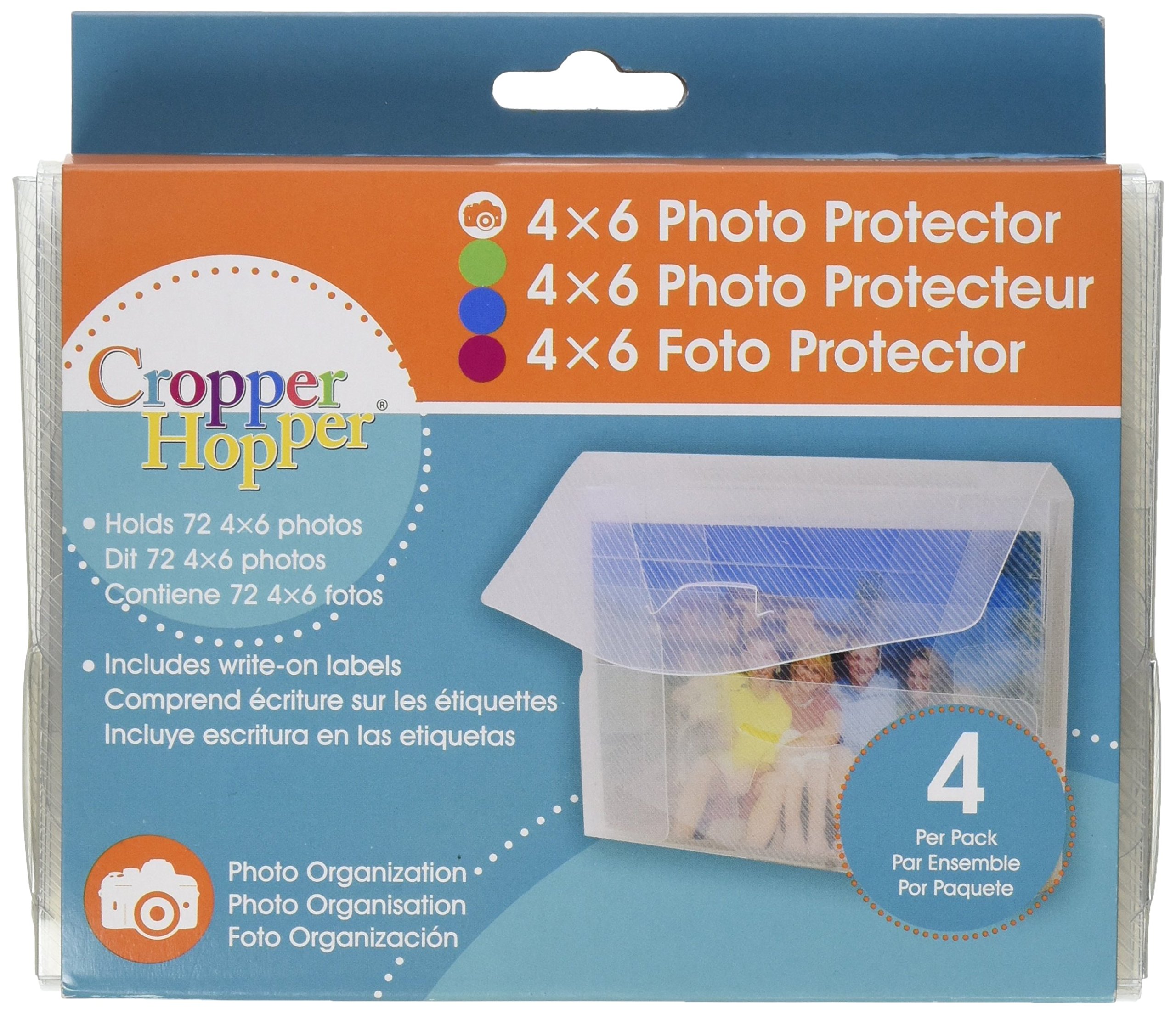 Advantus Cropper Hopper Photo/Negative Organizer 4-Pack, Frost 4-Inch-by-6-Inch