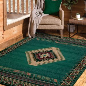 United Weavers Manhattan Collection Tucson 3-Feet 11-Inch by 5-Feet 3-Inch Rug, Light Green