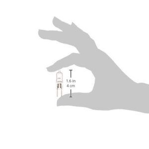 Westinghouse 0443800, 50W T3, GY6.35 Base Clear 2000 Hour 900 Lumen 12V Halogen Light Bulb