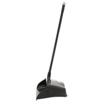 Rubbermaid 253100BK Lobby Pro Upright Dustpan w/Wheels 12 1/2 -Inch Polypropylene w/Vinyl Coat Black