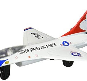 Hot Wings F-16 Thunderbird with Connectible Runway,Red/White/Blue